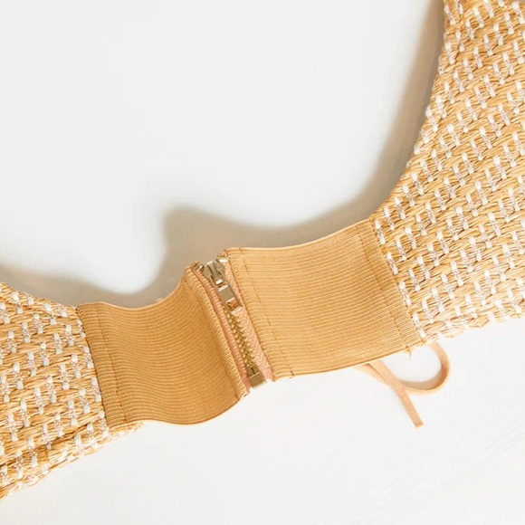 Sand Weave Lace Up Corset Belt - Picture 3 of 3